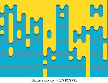 Material Design Abstract Rounded Color Lines halftone transition background illustration