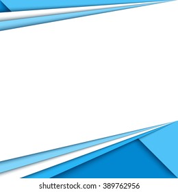 Material design background. Modern colorful vector background, trendy geometrical template. Abstract vector illustration. Blue Flyer, brochure, report cover.