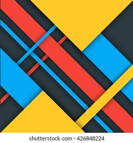 Material design background. Modern colorful vector background, trendy geometrical template. Abstract vector illustration. Flyer, brochure, report cover. Modern cool background, material design style