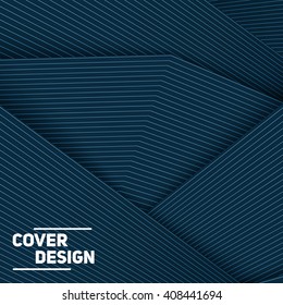 Material design background. Paper layers overlap. Eps10 vector template.