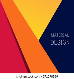 Material design background. Vector