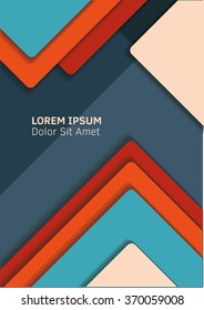 Material design background.  Vector Illustration. Abstaract design.