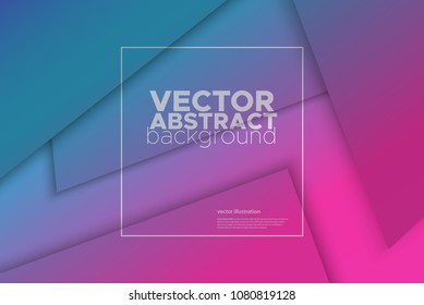 Material design blue red color. Abstract background. Vector illustration
