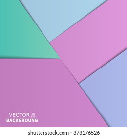 Material Design. Color Abstract Background For Your Design. Modern Digital Template. Vector Illustration