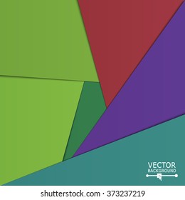 Material Design. Color Abstract Background For Your Design. Modern Digital Template. Vector Illustration