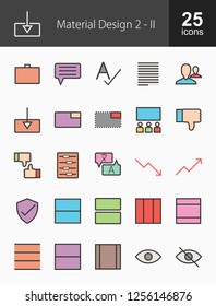 Material Design Filled Line Icoms