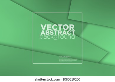 Material design green color. Abstract background. Vector illustration
