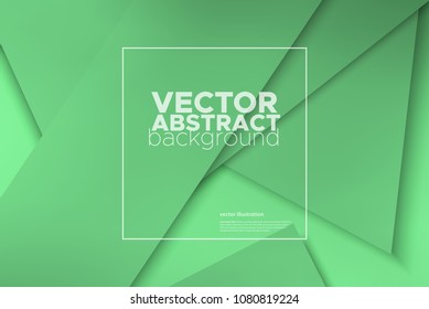 Material design green color. Abstract background. Vector illustration