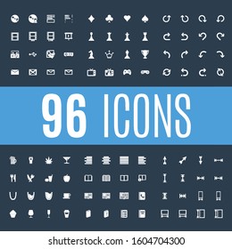 Material design icons set. Thin line pixel perfect icons for contact, communication, social media, networking. Premium quality icons for website and app design on dark background