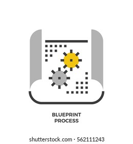 Material Design Illustration Concept. High Quality Pixel Perfect Web Design Graphics. Colorful Collection. Vector Illustration
