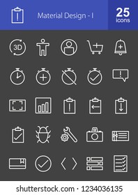 Material Design Line Icoms