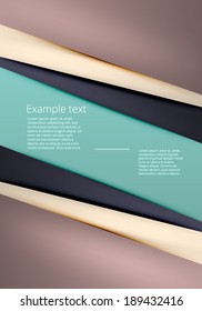 Material design poster template. Modern business style options banner. Vector illustration.