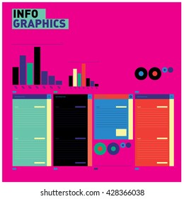 Material design set. Modern ui elements. Set of simple icons. vector illustration