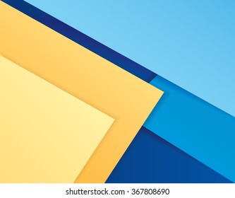 Material design style pattern wallpaper in yellow and blue color hues