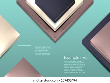Material design template. Modern business style options banner. Vector illustration.