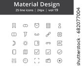 Material Design UI Line Icons