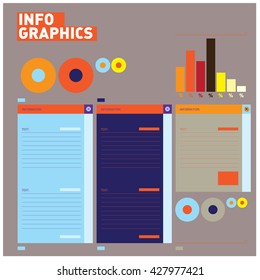 Material design ui set. Modern ui elements. Set of simple icons