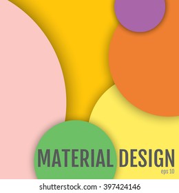 Material Design Vector. Abstract background