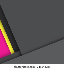 Material design wallpaper, gray, pink, yellow