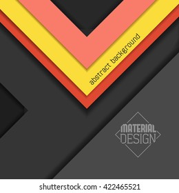 Material design wallpaper, grays and bright colors
