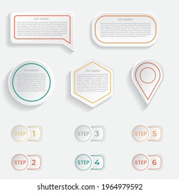 Material elements for making infographic