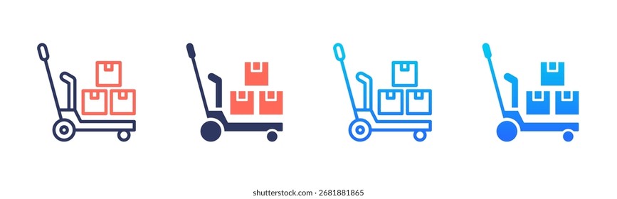 Material Handling Icon Pack In Multiple Styles