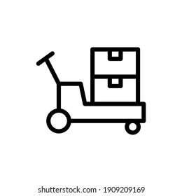 Material Handling Vector Line Icon
