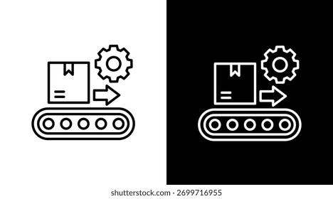 Manejo de materiales Diseño de conjunto de iconos blancos