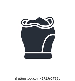 icono de material. Vector. Trazo editable. signo de estilo lineal para uso Diseño web, logotipo. Ilustración de símbolo.