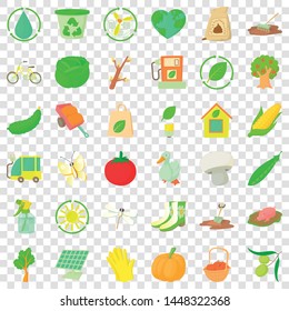 Material icons set. Cartoon style of 36 material vector icons for web for any design