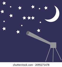 Material illustrations for astronomical observation of the night sky