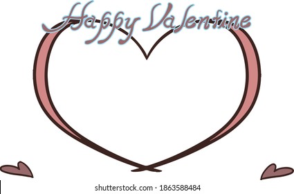 
It is a material with the image of Valentine