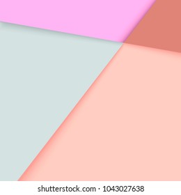 Material minimal design background with polygonals. Simply memphis banner, card, cover