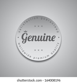 material quality product label sticker