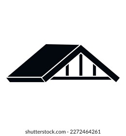 Material roof icon simple vector. Building construction. Roofer steel