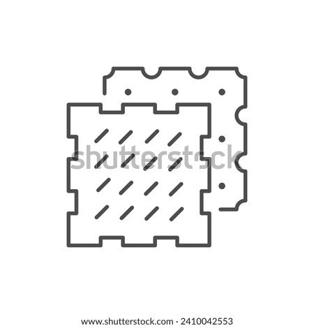 Material sample line outline icon