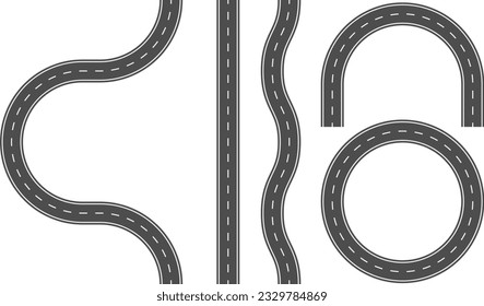 Material set by road traffic illustration