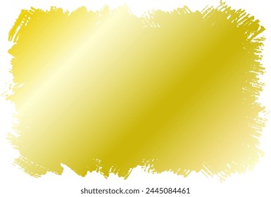 Material set of golden rectangular frames painted with a brush.