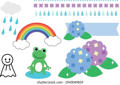 Material set of rainy season