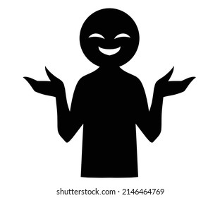Material of simple black villain image
