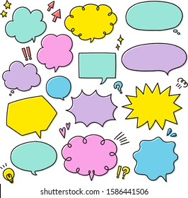
The material of the speech bubble