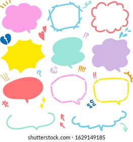 The material of the speech bubble