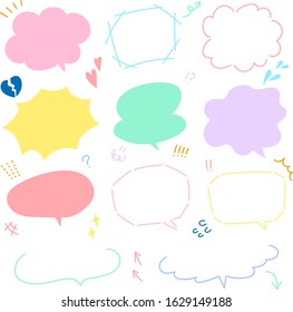 The material of the speech bubble