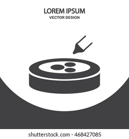 Material for the study icon on the background