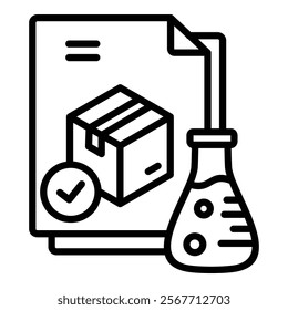 Material Testing Icon Element For Design