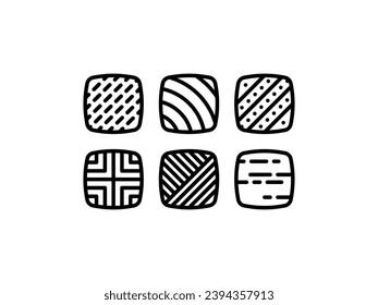 Material, texture and architecture icons