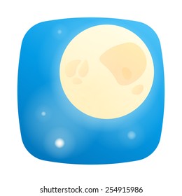 Material weather icon. Night