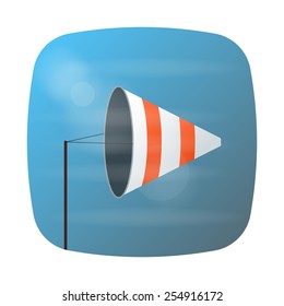 Material weather icon. Wind