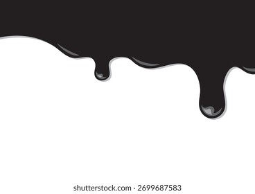 Um material do qual um líquido altamente viscoso derrete e goteja de cima