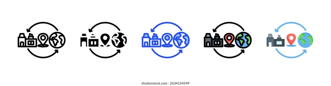 Materiality Icon Collection With Multiple Styles